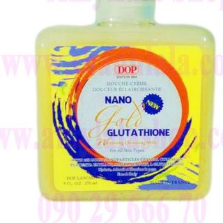 Sữa tắm/rửa mặt tinh chất vàng 24k trắng da dop lascadnano gold glutathione 270ml - - - amylala
