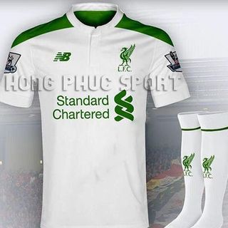 Áo bóng đá fan liverpool 2015-2016 màu trắng phối xanh giá sỉ