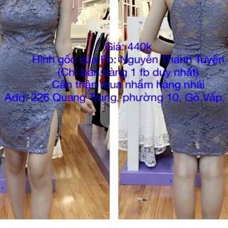 Đầm body ren phối chuỗi