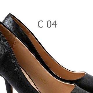 Giày cao gót kim tuyến đen c04