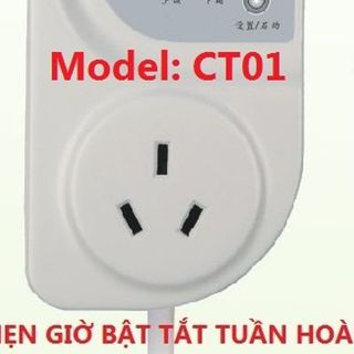 Ổ cắm hẹn giờ đếm lùi ct01 tạo trễ bật-tắt luân phiên tuần hoàn