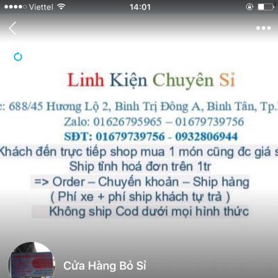 Linh Kiện Chuyên Sỉ