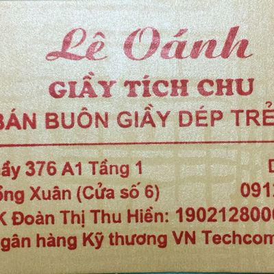 Lê Oánh sỉ giày trẻ em