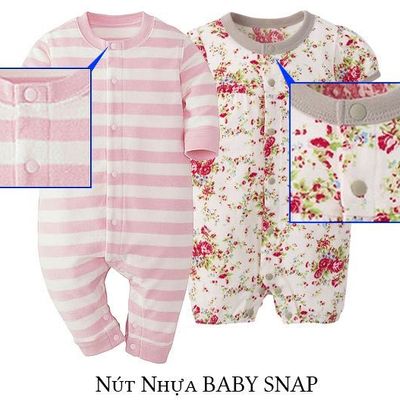 Đại lý Dây Kéo YKK/ Nút Nhựa BABY SNAP 4 Thành Phần