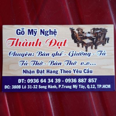 Đồ Gỗ Thành Đạt