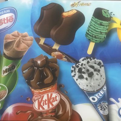 Các sản phẩm của kem nestle