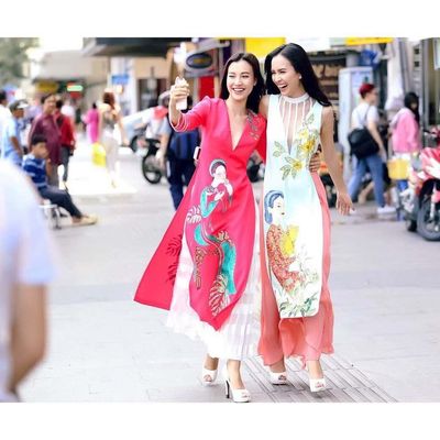 VẢI  ÁO  DÀI IN  3D