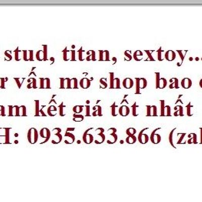 Chuyên sỉ stud 100, playboy, tian, sextoy...