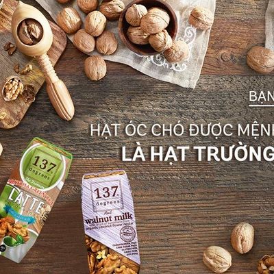 Sữa hạt nguyên chất 137 Degrees - Snack rong biển Taokaenoi