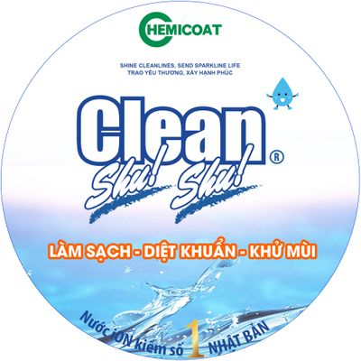 CLEAN SHU! SHU! Nước ion siêu kiềm Tẩy rửa - Diệt khuẩn - Khử mùi_ Chemicoat Vietnam Co., Ltd