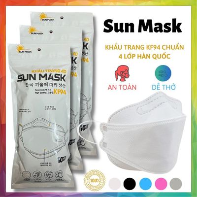 Sỉ lẻ Khẩu trang 4 lớp KF94 thương hiệu SUNMASK HÀN QUỐC