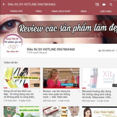 Mỹ phẩm  shop - có video hướng dẫn  