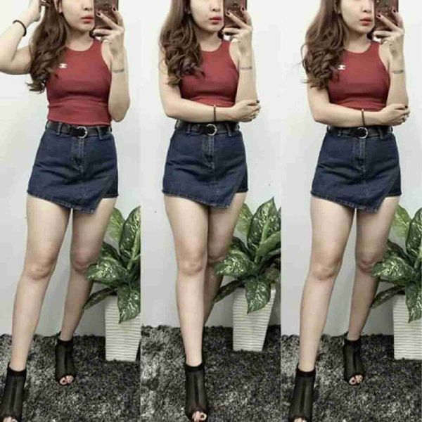 Quần giả váy jean hình tim cho bé gái từ 20kg đến 40kg | Lazada.vn