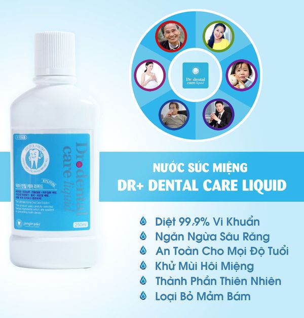 Nước súc miệng dr. dental care 250ml có thành phần chính là gì? 
