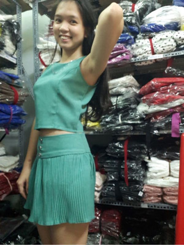 Set áo crop top quần short giả váy (25-40kg) | Minh Đăng shop