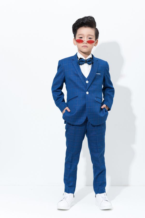 Bộ Set vest trẻ em TRAZ MEN bé trai con nít siêu đẹp 10-45kg(áo vest, quần,  gile, nơ)(bé tròn mập tăng 2 size)333 | Shopee Việt Nam