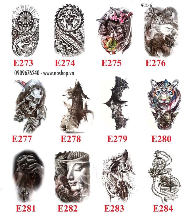 HÌNH XĂM DÁN TATTOO MINI TẠO PHONG CÁCH CỰC NGẦU  HKSMART SHOP