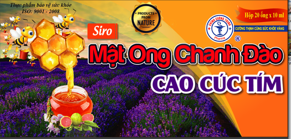 Siro mật ong chanh đào cao cúc tím - Công dụng, Cách dùng và Lợi ích cho Sức Khỏe