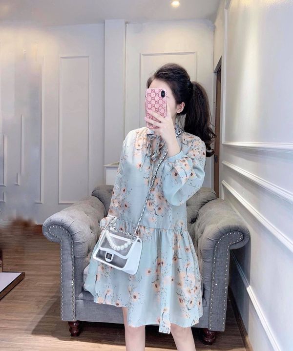 Chân váy A dạ tweed xanh bơ pastel đính kim sa vàng phủ nhung | Shopee Việt  Nam