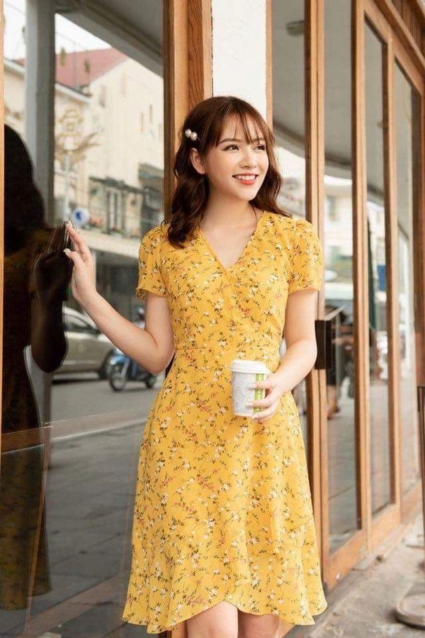 Cập nhật 53 về váy vàng hoa nhí  Du học Akina