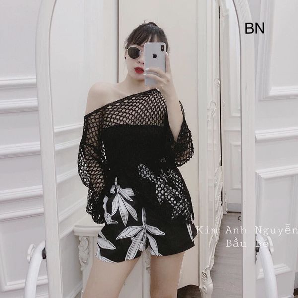 Set Đồ Nữ Đẹp Chất Cá Tính Dễ Thương Giá Rẻ 3 Món Áo Lưới Đi Biển Bn 07784  Kèm Ảnh Thật Giá Sỉ, Giá Bán Buôn - Thị Trường Sỉ