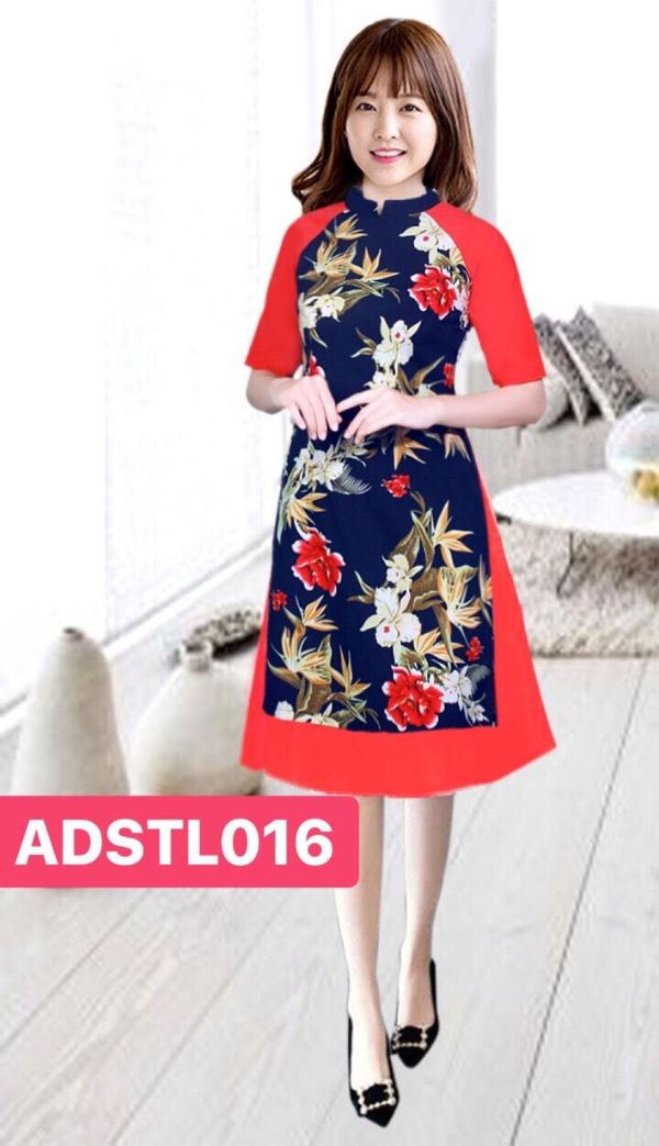 Áo Dài Cách Tân Nữ vải gấm hoa | FM Style