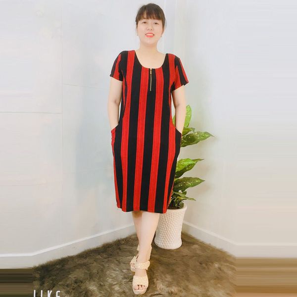 Mua Váy suông nữ tay xếp ly cách điệu form rộng, đầm suông dài xếp ly - ĐỎ  - free size tại Thời trang Jellystore | Tiki