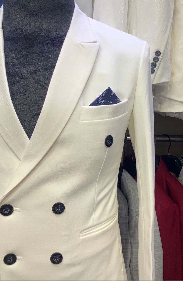 Bộ vest nam màu kem nhạt - HMVESTON - Vest nam đẳng cấp - Nâng tầm phong  cách
