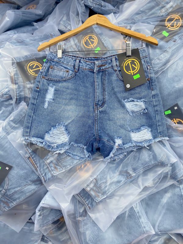 Quần short đùi jean nữ size lớn dáng lưng cao ( 30.31.32 ) - MixASale