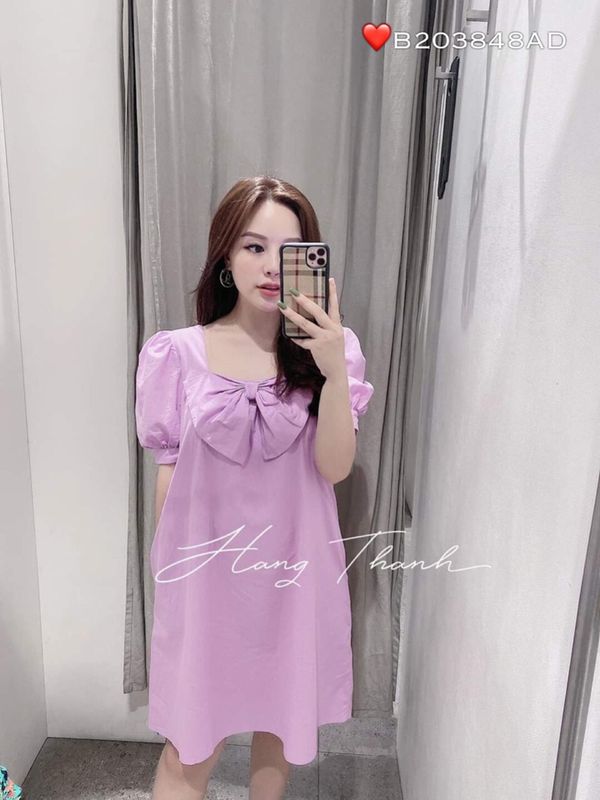 Váy suông V12, Đầm suông Chất cotton CEST CHIC from rộng dáng dài Có Size  Tới 75Kg - Vanizen