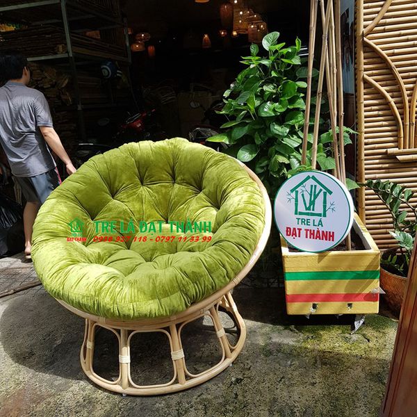 Ghế Papasan mây nhựa đôi PPS-02