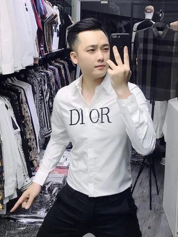 FREESHIP áo sơ mi trắng dài tay nam in ngang ICON dsquared2  Lazadavn