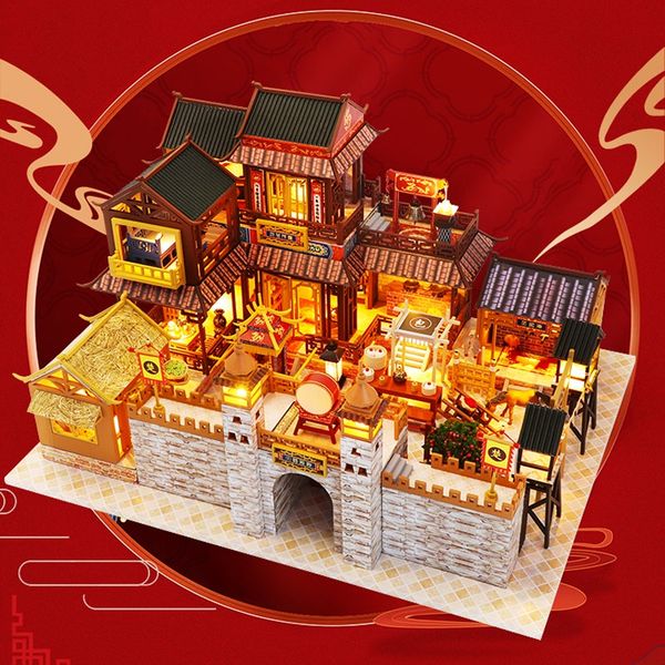 Mô Hình Gỗ 3D Lắp Ráp ROBOTIME DIY Dollhouse Nhà Tí Hon Emilys Flower   ArtPuzzlevn