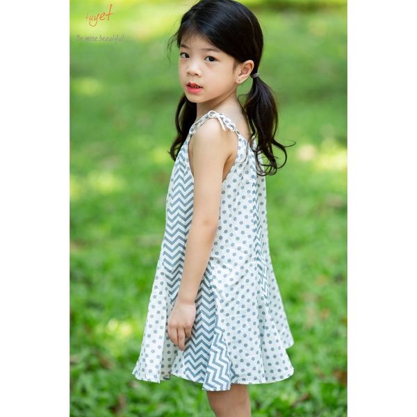 Set áo dài hoa nhí tay bồng kèm chân váy trắng cho bé gái từ 9-25kg (1-7  tuổi) | Shopee Việt Nam