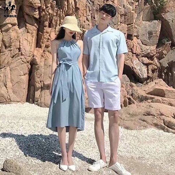 Đồ đôi nam nữ ❤️FREESHIP❤️ Áo đôi váy sơ mi nam nữ cặp đôi Hàn Quốc màu  xanh than dễ thương AV66 | Shopee Việt Nam