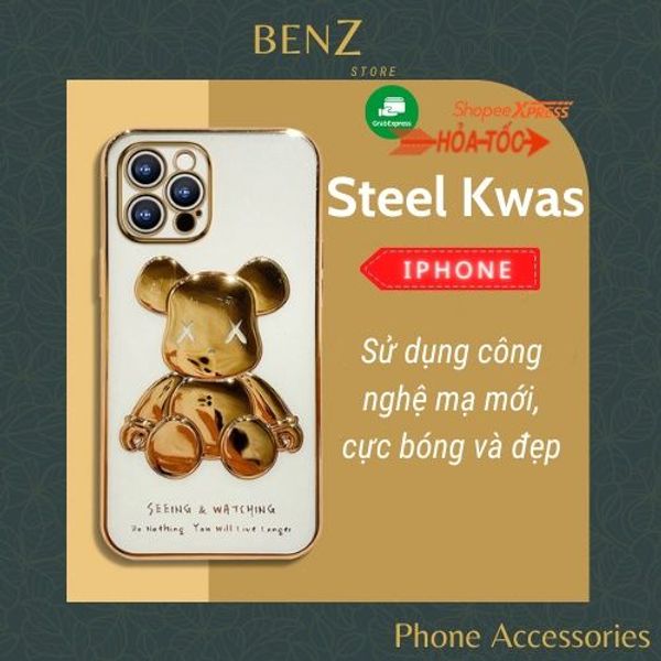 Ốp lưng iphone gấu nổi BearBrick 3D trong  6/6plus/6s/6splus/7/7plus/8/8plus/x/xs/11/12/13/14/pro/max/promax/plus |  Shopee Việt Nam