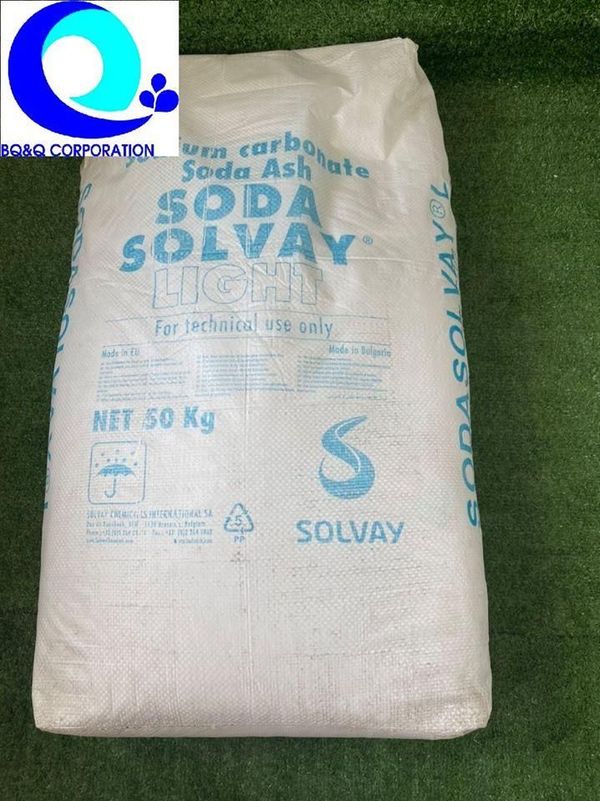 Na2CO3 - Soda nóng tăng kiềm Solvay Bungari, bao 50Kg giá sỉ tại Sài Gòn.  giá sỉ, giá bán buôn - Thị Trường Sỉ