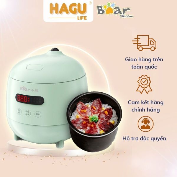 Bear Mini Rice Cooker DFB-B12W1 1.2L