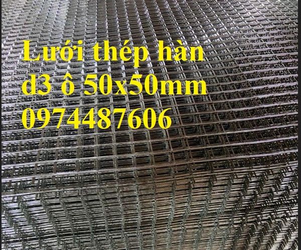 Lưới thép hàn mạ kẽm D3 a 50x50mm dạng tấm. Hàng có sẵn tại kho Hà Nội