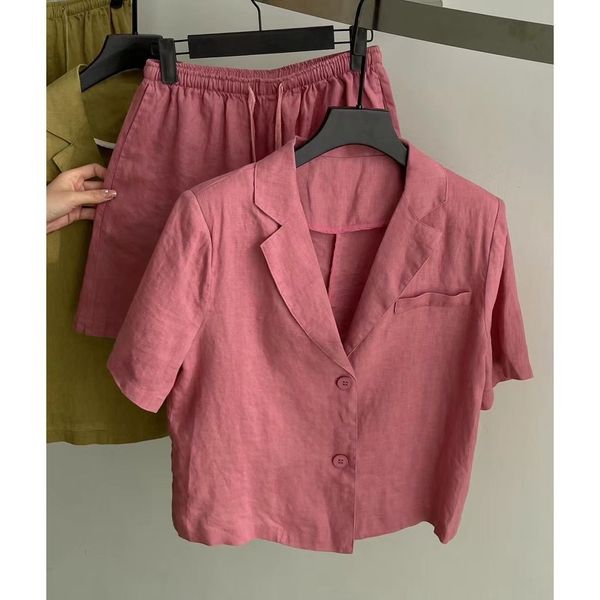 Hàng nhập - Set bộ vest nữ short cotton lụa kèm áo trong, sét đồ thời trang  quần áo blazer ngắn trẻ trung | Shopee Việt Nam