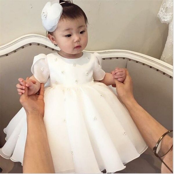 Áo váy trắng bé gái sz 2 - 8 tuổi rẻ đẹp cho bé
