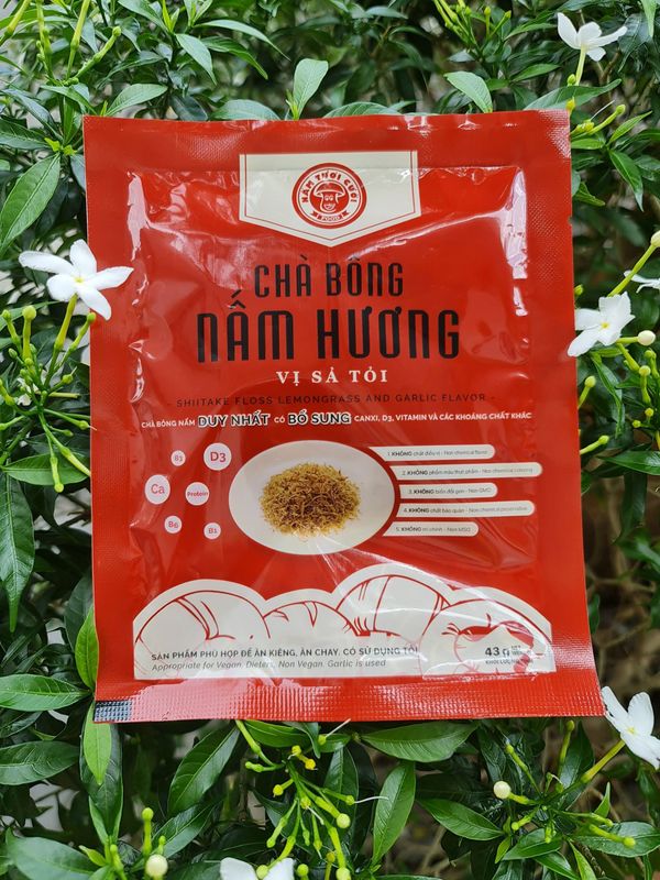Chà Bông Nấm Chay Vị Cay Ngọt 43g- Nấm Tươi Cười Chà Bông Nấm Chay Vị Cay Ngọt 43g- Nấm Tươi Cười