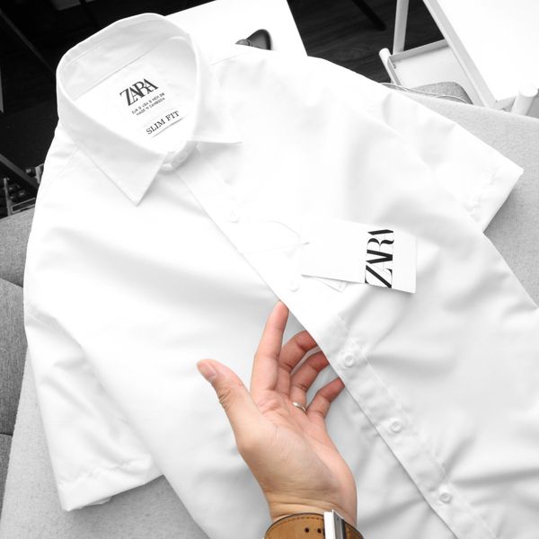 Áo Sơ Mi Nam Công Sở Thương Hiệu Việt Hưng Họa Tiết Caro Màu Cam Ngắn Tay  Vải Cotton - BC28 - MixASale