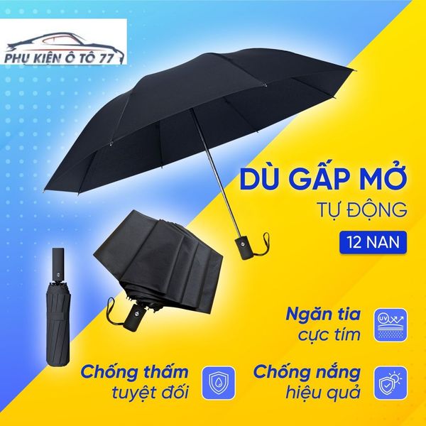 Dù Che Nắng Gấp Mở Tự Động - Ô Che Mưa Cao Cấp 12 Nan Chống Tia UV Bức Xạ Tuyệt Đối KHO SỈ TOÀN QUỐC giá sỉ, giá bán buôn - Dù Che Nắng Gấp Mở Tự Động - Ô Che Mưa Cao Cấp 12 Nan Chống Tia Uv Bức Xạ Tuyệt Đối Kho Sỉ Toàn Quốc Giá Sỉ, Giá Bán Buôn -