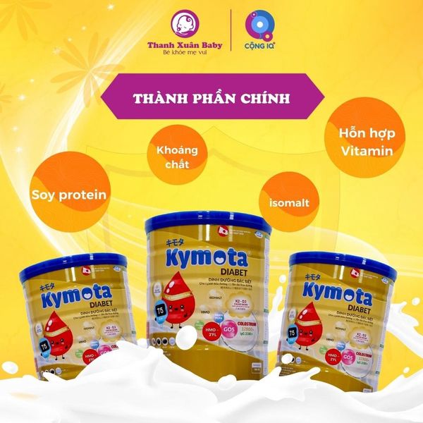 Sữa non Kymota Diabet cung cấp dinh dưỡng cho người tiểu đường 900g - Thanh Xuân Baby Sữa non Kymota Diabet cung cấp dinh dưỡng cho người tiểu đường 900g - Thanh Xuân Baby