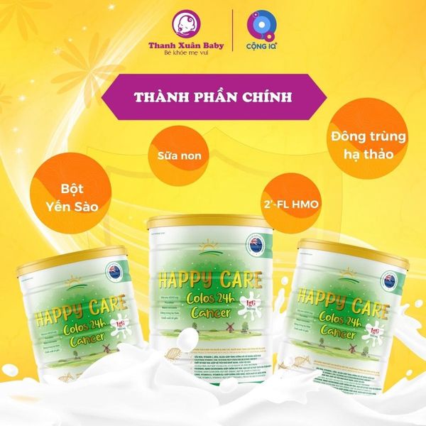 Sữa non cho người ung thư Happy Care 24H Cancer tăng sức đề kháng 800g - Thanh Xuân Baby Sữa non cho người ung thư Happy Care 24H Cancer tăng sức đề kháng 800g - Thanh Xuân Baby