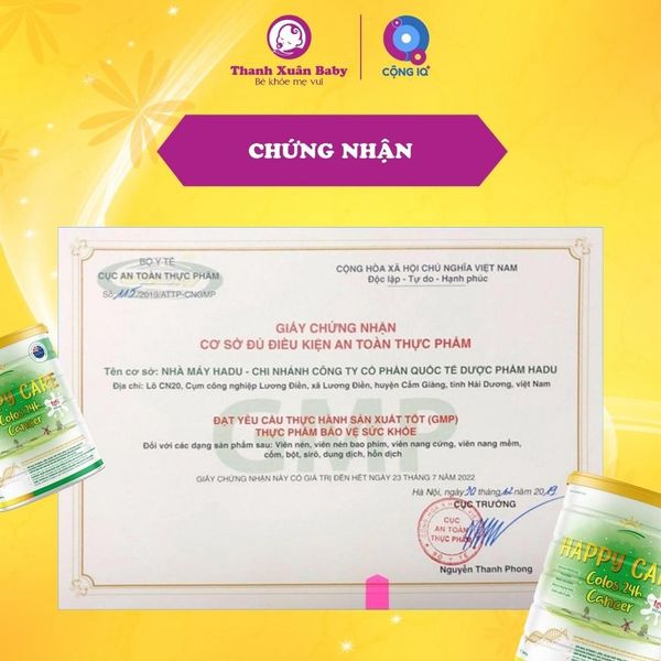 Sữa non cho người ung thư Happy Care 24H Cancer tăng sức đề kháng 800g - Thanh Xuân Baby Sữa non cho người ung thư Happy Care 24H Cancer tăng sức đề kháng 800g - Thanh Xuân Baby