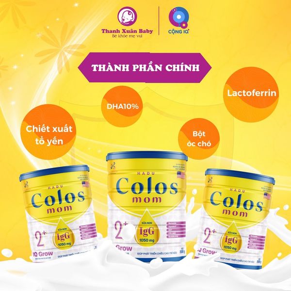 Sữa non Colos Mom IQ Grow phát triển chiều cao, trí não cho bé 800g - Thanh Xuân Baby Sữa non Colos Mom IQ Grow phát triển chiều cao, trí não cho bé 800g - Thanh Xuân Baby