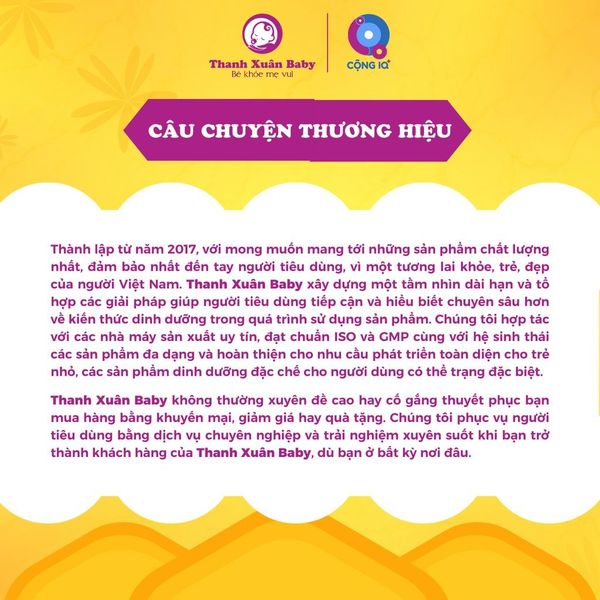 Sữa non Colos Mom IQ Grow phát triển chiều cao, trí não cho bé 800g - Thanh Xuân Baby Sữa non Colos Mom IQ Grow phát triển chiều cao, trí não cho bé 800g - Thanh Xuân Baby