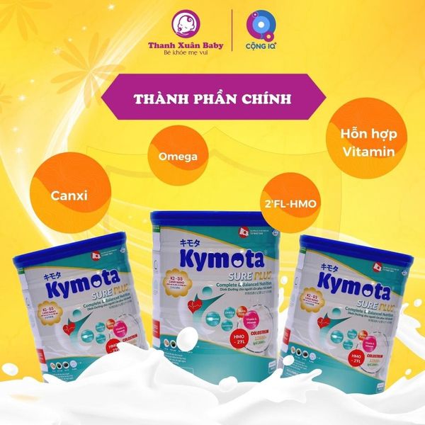 Sữa non Kymota Sure Plus hỗ trợ phục hồi sức khỏe sau phẫu thuật 900g - Thanh Xuân Baby Sữa non Kymota Sure Plus hỗ trợ phục hồi sức khỏe sau phẫu thuật 900g - Thanh Xuân Baby